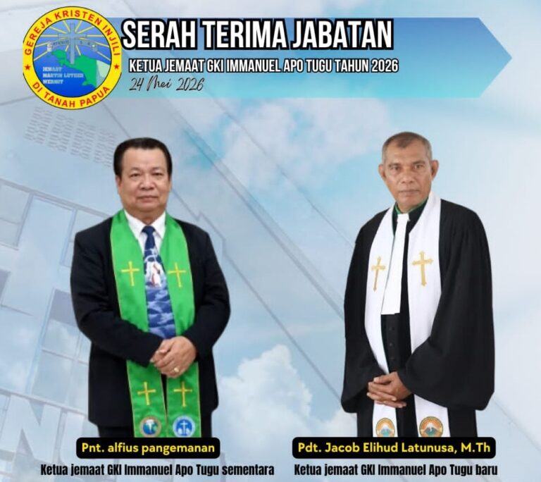 Momentum Pentakosta: Pdt. Jacob E. Latunussa Resmi Nahkodai Majelis Jemaat GKI Immanuel APO Tugu